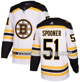 Adidas Maillot de Hockey Boston Bruins Ryan Spooner 51 2017-2018 Blanc Authentic - Homme